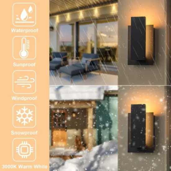 LLHZSY Modern Minimalist LED Wall Light Sconce Fixture-3000K image {5}