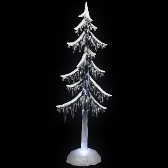 Northlight LED Lighted Acrylic Icicle Tree Christmas Decoration - 18" image {2}