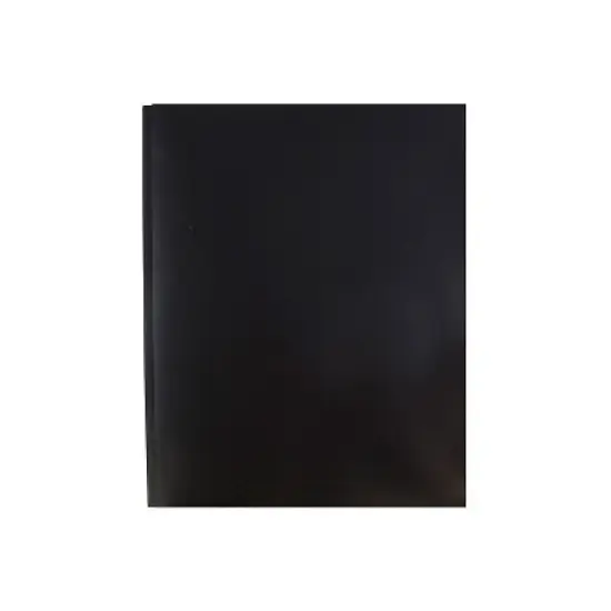 JAM Paper Plastic Two-Pocket School POP Folders w/Metal Prongs Fastener Clasps 382ECBLB image {4}