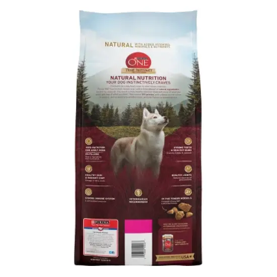 Purina ONE SmartBlend True Instinct Natural Real Turkey & Venison Flavor Dry Dog Food image {2}