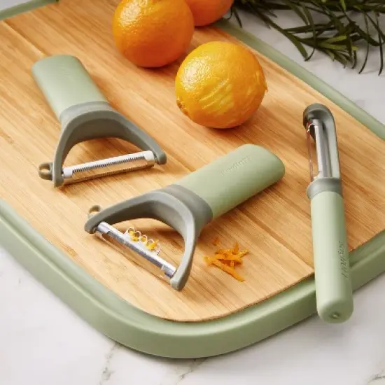 BergHOFF Balance 3Pc Stainless Steel Peeler Set, Recycled Material image {1}