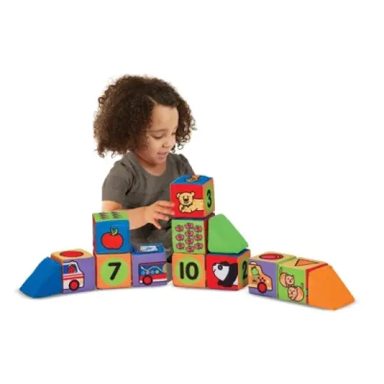 Melissa & Doug K's Kids Match and Build Soft Blocks Set image {7}