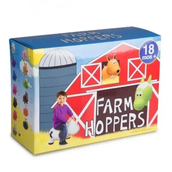 Farm Hoppers Inflatable Bouncing White Cow image {3}