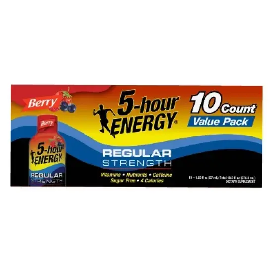 5 Hour Energy Shot Regular Strength - Berry - 1.93 fl oz/10pk image {5}