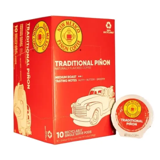 New Mexico Pinon Traditional Pinon Single Serve Medium Roast Coffee - 10pk/4.6oz image {4}
