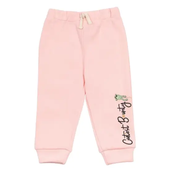 Star Wars The Mandalorian Baby Yoda Toddler Girls Fleece Sweatshirt & Pants Set Pink  image {4}