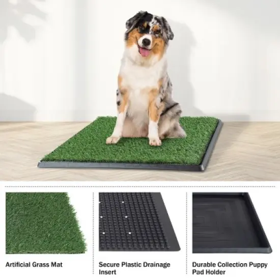 Pet Adobe Artificial Grass Potty Trainer Mat 20x25 image {2}