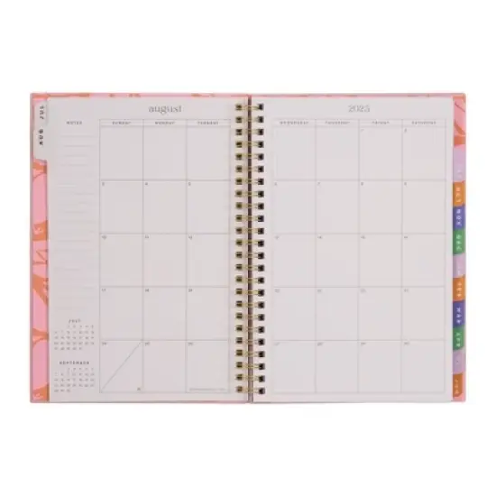 Organized by Happy Planner Feathered Flora Small 2025-2026 12 Month Twin Loop Dated Planner image {3}