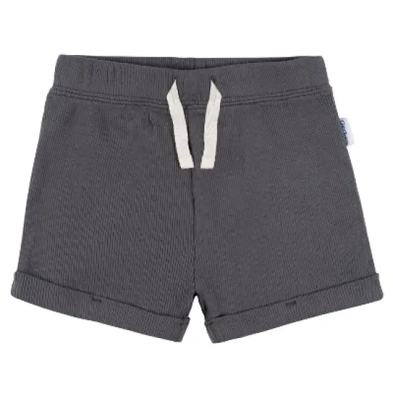 Gerber Baby Boys' 2-Pack Bodysuit and Shorts Set, Dark Grey image {2}