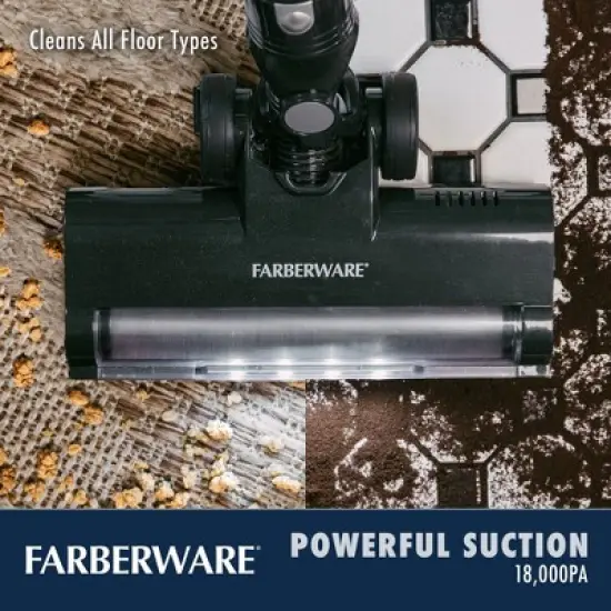 Farberware Classic Stick Vacuum Cleaner, Powerful Suction and Lighted Motor Brush for Carpet and Hard Floors image {2}