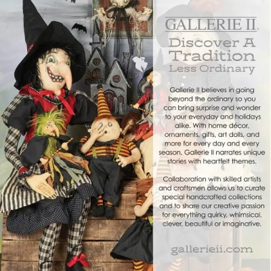Gallerie II Skeleton Bride & Groom Decorative Halloween Figurine image {1}