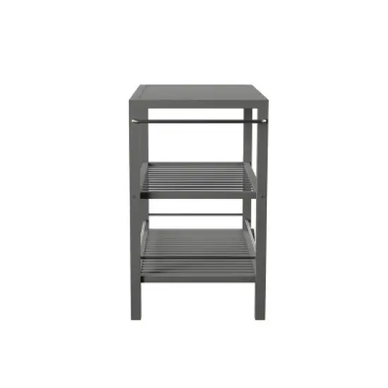 Bajarno Outdoor Bar Cart - Grey - SEI image {3}