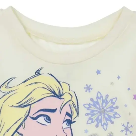 Disney Frozen Elsa Anna Frozen Girls T-Shirt and Leggings Outfit Set Infant to Little Kid image {4}