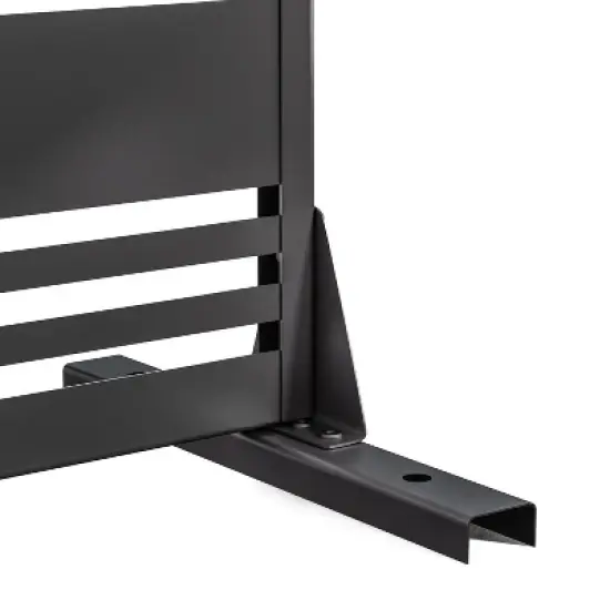 Lirago Galvanized Metal Garden Fence 72 in Outdoor Privacy Screen image {8}