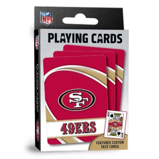 MasterPieces Officially Licensed NFL San Francisco 49ers Playing Cards - 54 Card Deck for Adults image {1}