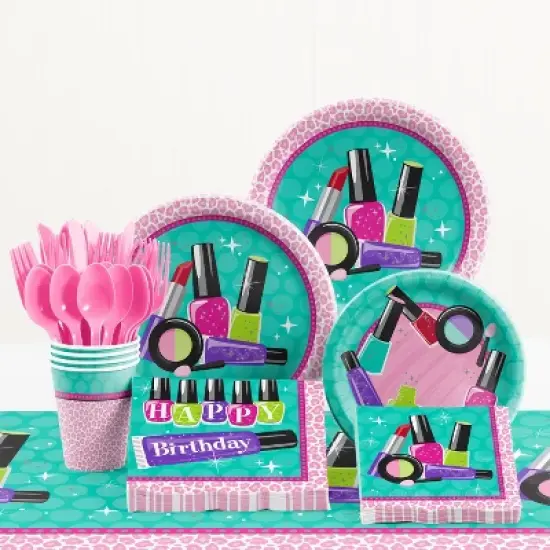 48ct Sparkle Spa Party Birthday Napkins image {2}