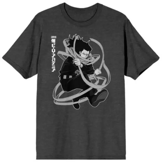 Eraser Head My Hero Academia Anime Cartoon Mens Charcoal Heather Tee image {7}