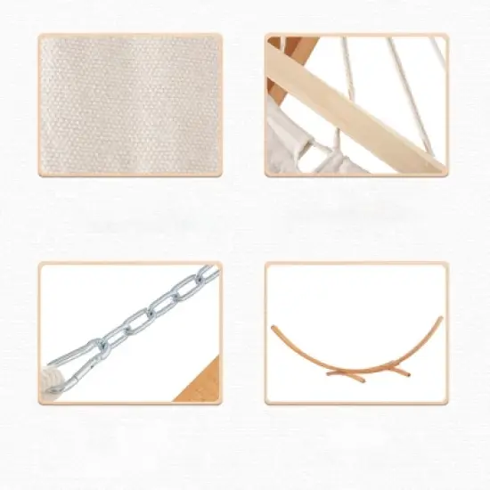 SUGIFT 1-Person Hammock with Stand Set for Outdoor and Indoor image {5}