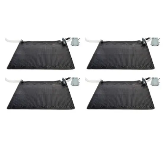 Intex Solar Mat Above Ground Swimming Pool Water Heater, Black (4 Pack) image {5}