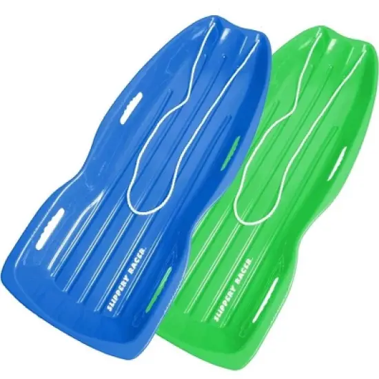 Slippery Racer Downhill Xtreme Adults and Kids Toboggan Snow Sled (2 Pack) image {7}