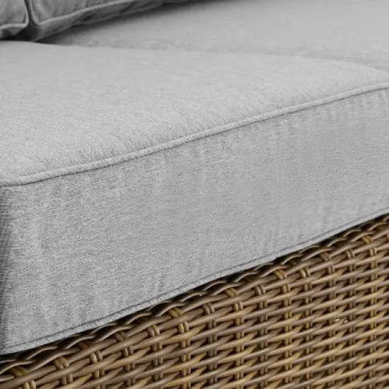 Bradenton Outdoor Wicker Sectional Left Side Loveseat - Crosley
 image {10}