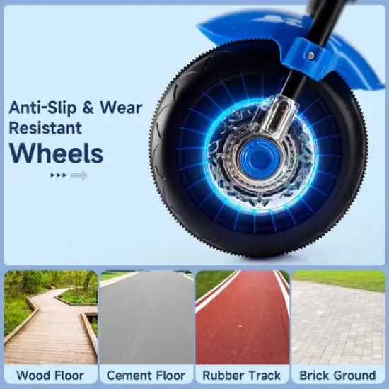 Topteng 3 Wheel 6V Kid Ride On Motorcycle Electric Toy with Colorful Light and Music image {3}