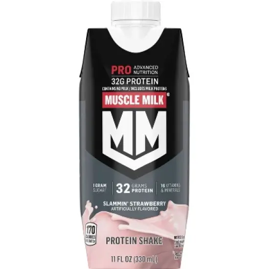 Muscle Milk Protein Shake - Strawberry - 11 fl oz/4pk image {2}