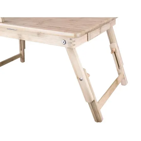 Aleratec 15in Natural Bamboo Multi-Functional Laptop Stand image {7}