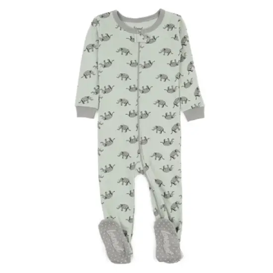 Leveret Footed Sleeper Cotton Pajamas image {17}
