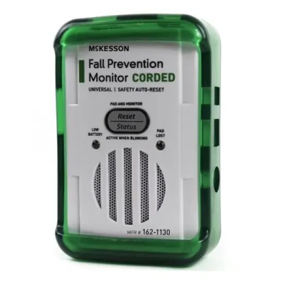 McKesson Fall Prevention Monitor Multipurpose Corded White / Green 162-1130 image {1}