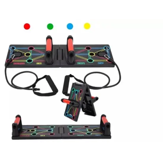 Link 9 in 1 Push Up Rack Board System Fitness Home Workout Train Gym Exercise image {3}