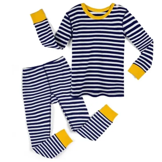 Mightly Kids' Fair Trade 100% Organic Cotton Tight Fit Pajamas Set image {9}