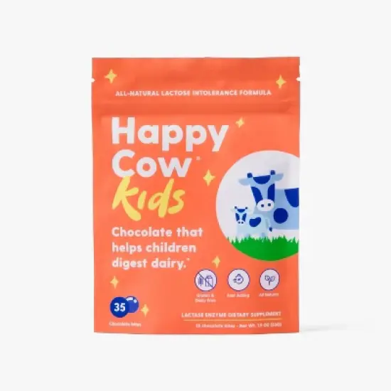 Happy Cow Kids' Fast Acting Lactase Digestive Supplement image {10}