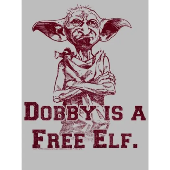 Girl's Harry Potter Dobby is a Free Elf T-Shirt image {1}
