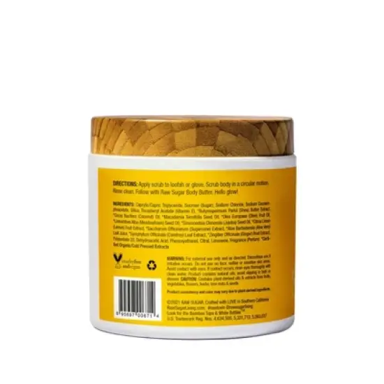 Raw Sugar Sugar Scrub Lemon Sugar - 15oz image {1}