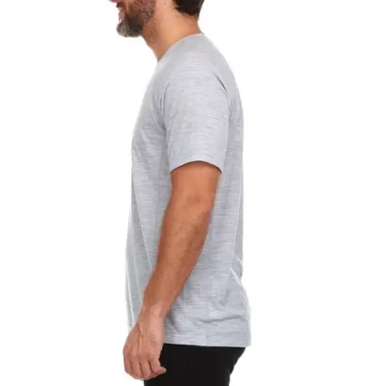 Minus33 Merino Wool Micro Weight - Men's Wool V-Neck T-Shirt Woolverino Ash Gray S image {2}