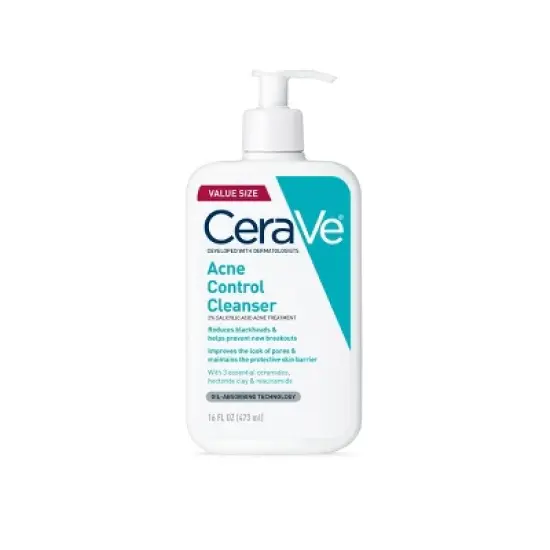 CeraVe Acne Face Cleanser with 2% Salicylic Acid and Purifying Clay for Oily Skin image {4}