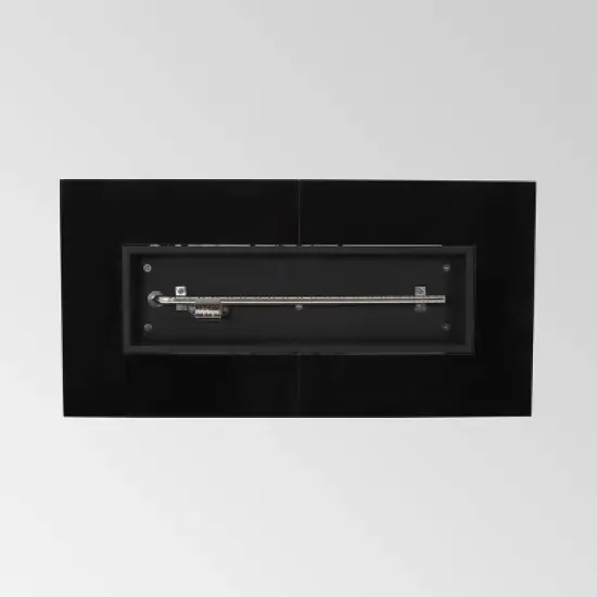 Langton Rectangular 40" Light Weight Concrete Gas Fire Pit Dark Gray - Christopher Knight Home image {5}