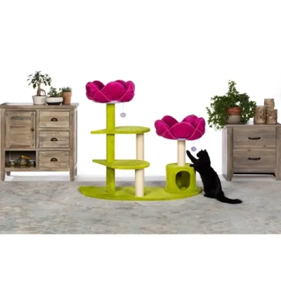 Prevue Pet Products Kitty Power Flower Garden Cat Tree Tower image {9}