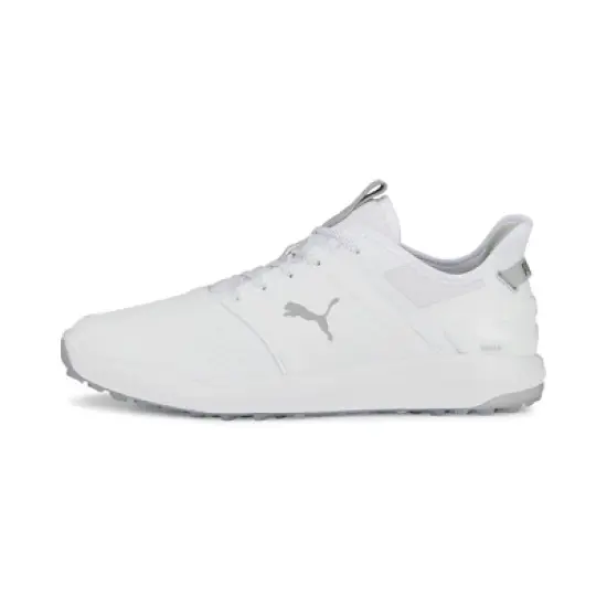 Puma Men's Ignite Elevate Spikeless Golf Shoes - White/Silver image {2}