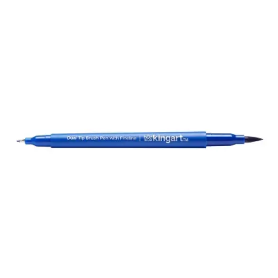KINGART Twin-Tip Brush & Fine Markers 12 Colors image {2}