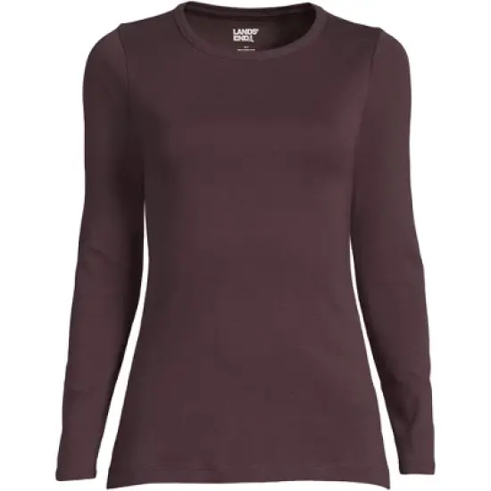 Lands' End Women's Tall All Cotton Long Sleeve Crewneck T-Shirt image {13}