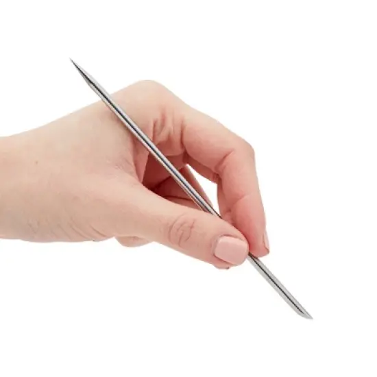 Glamlily 12 Pack Stainless Steel Cuticle Pusher and Scraper Set, Professional Nail Manicure Tools for Nail Salon, 5.8 in image {3}