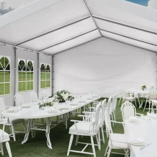 Aoodor 20 x 20 FT. Marquee Party Tent with Church Window Sidewalls ,Waterproof Pavillion Tent ,Outdoor Event Tent,Wedding Party Tent image {2}