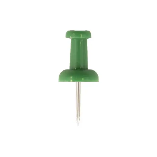 JAM Paper Colored Pushpins Green Push Pins 2 Packs of 100 (2242954A) image {2}