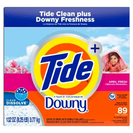 Tide with Downy Powder Laundry Detergent - 89 Loads image {1}