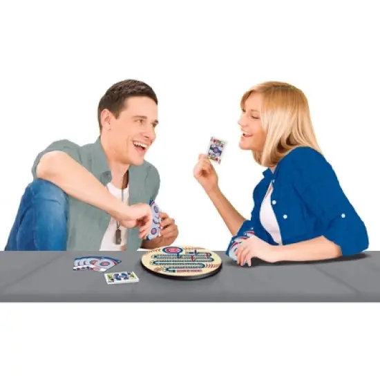 MasterPieces Officially Licensed  MLB Chicago Cubs Wooden Cribbage Game for Adults image {4}