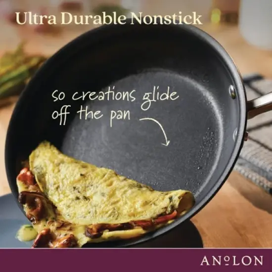 Anolon Advanced Home 8.5" Hard Anodized Nonstick Frying Pan Onyx image {6}
