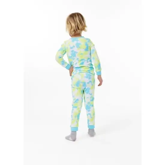 Sleep On It Infant/Toddler Boys Tie-Dye Snug Fit 2-Piece Pajama Sleep Set With Matching Socks image {2}