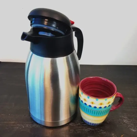 Brentwood 2.0L Vacuum Stainless Steel Coffee Pot image {1}